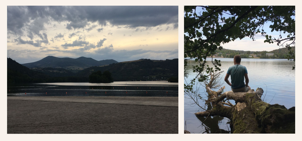 montage vues sur le lac chambon